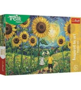 Puzzle 100 Spacer wśród słoneczników