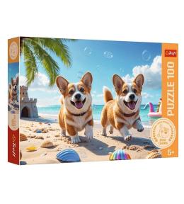 Puzzle 100 Corgi Rodzina Treflików TREFL