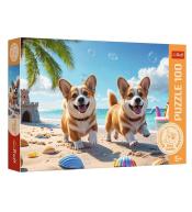Puzzle 100 Corgi Rodzina Treflików TREFL