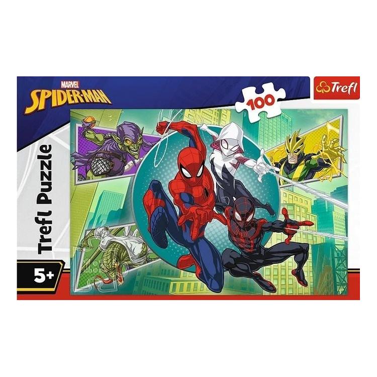Puzzle 100 Spiderman Pajęczna