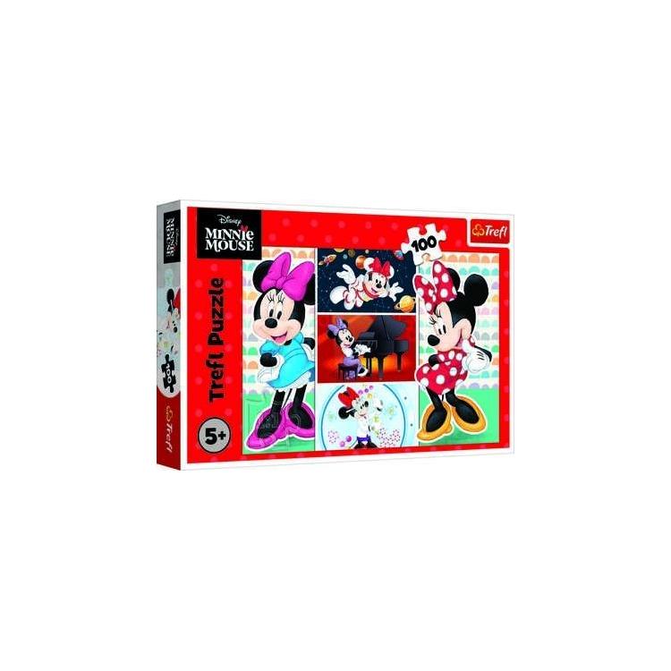 Puzzle 100 Zabawna Minnie TREFL