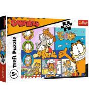 Puzzle 100 Leniwy Garfield TREFL