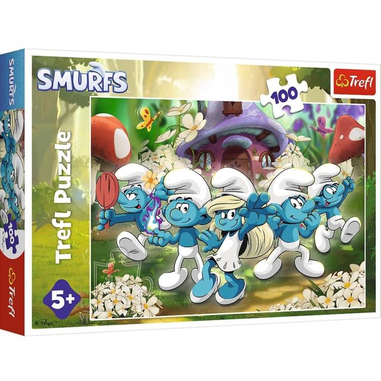 Puzzle 100 Poznaj Smerfy TREFL