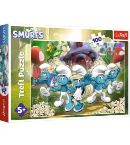 Puzzle 100 Poznaj Smerfy TREFL
