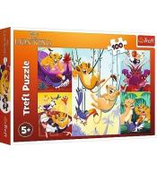 Puzzle 100 Dzielny Król Lew TREFL