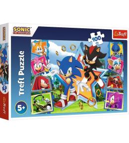 Puzzle 100 Poznaj Sonica TREFL