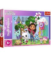 Puzzle 100 Koci Domek Gabi TREFL