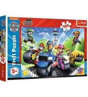 Puzzle 100 Psi Patrol na motorach TREFL