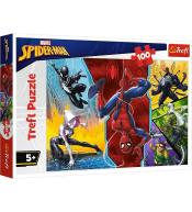 Puzzle 100 Do góry nogami Marvel Spiderman TREFL