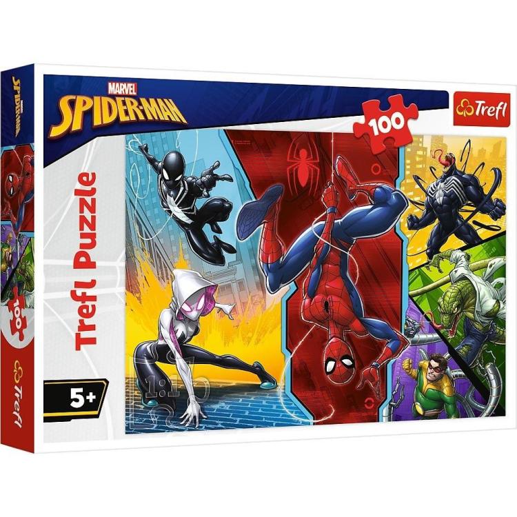 Puzzle 100 Do góry nogami Marvel Spiderman TREFL