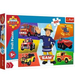 Puzzle 100 Pojazdy Strażaka Sama TREFL