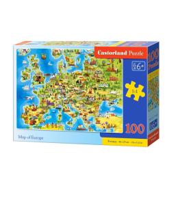 Puzzle 100 Map of Europe CASTOR