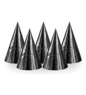 Czapeczki holograficzne czarne 100szt