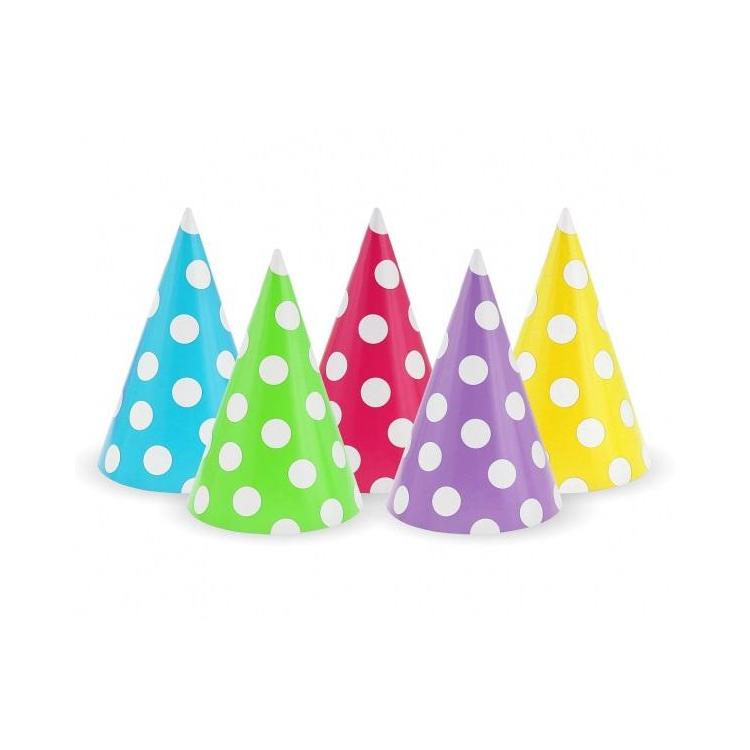 Czapeczki papierowe Groszki 100szt