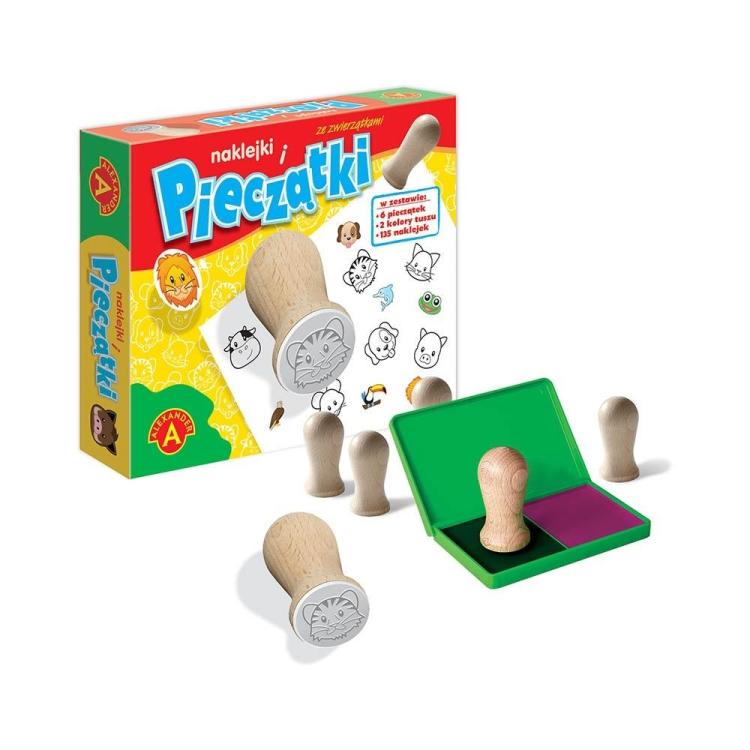 Pieczątki i naklejki ze zwierzątkami ALEX