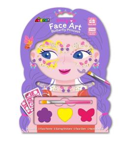 Klejnoty i farby do twarzy Motyl