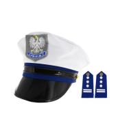 Czapka policjanta z pagonami