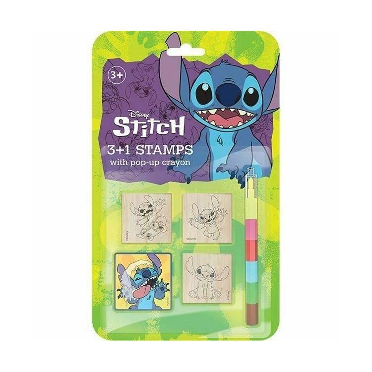 Stemple 3+1 z kredkami Lilo&Stitch