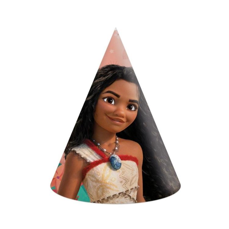 Czapeczki papierowe Moana 6szt