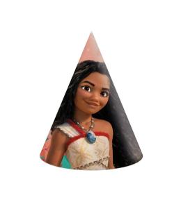 Czapeczki papierowe Moana 6szt