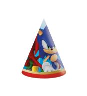 Czapeczki papierowe Sonic 6szt