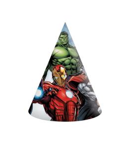 Czapeczki papierowe Avengers Infinity Stones 6szt