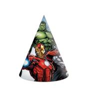 Czapeczki papierowe Avengers Infinity Stones 6szt