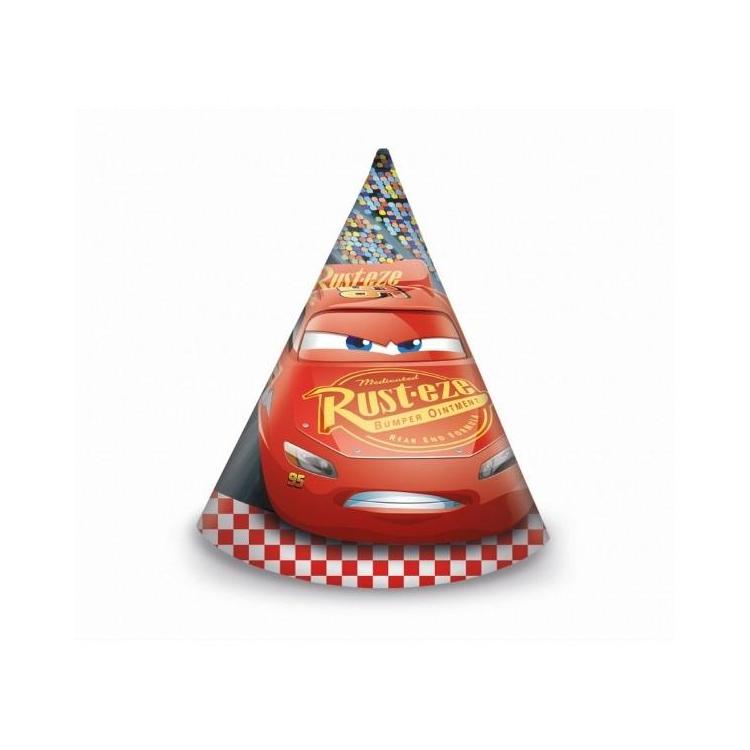 Czapeczki papierowe Cars 3 6szt