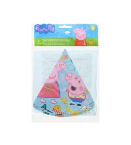 Czapeczki papierowe Świnka Peppa 6szt