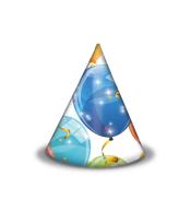 Czapeczki papierowe Sparkling Balloons 6szt