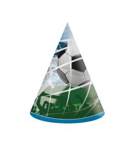 Czapeczki papierowe Soccer Fans 6szt