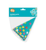 Czapeczki różnokolorowe 6szt