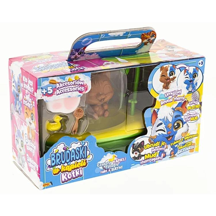 Brudaski w kąpieli Kotki - Łatek z wanną