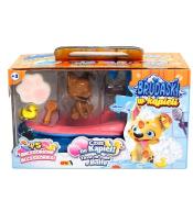 Brudaski w kąpieli piesek Corgi czarno-brązowy 5el