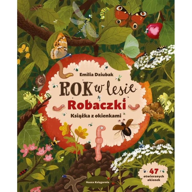 Rok w lesie. Robaczki. Książka z okienkami