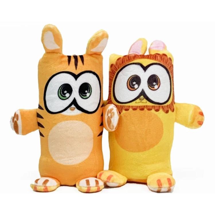 Dublusie dwustronne maskotki Tygrys Lew