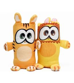 Dublusie dwustronne maskotki Tygrys Lew