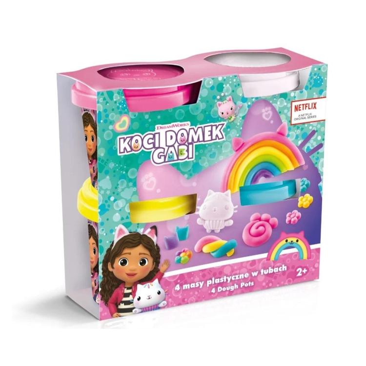 Koci Domek Gabi. 4 masy plastyczne w tubkach