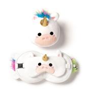 Poduszka podróżna i maska na oczy Jednorożec