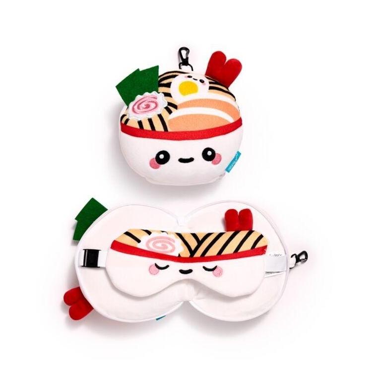 Poduszka podróżna i maska na oczy Nori Miska Ramen