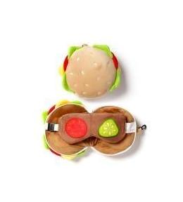 Poduszka podróżna i maska na oczy Fast Food Burger