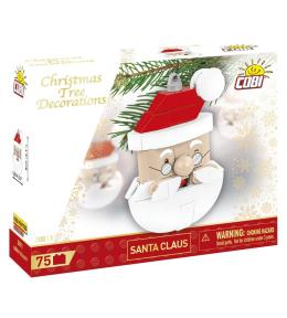 Dekoracja choinkowa z klocków - Mikołaj