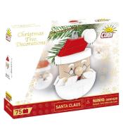 Dekoracja choinkowa z klocków - Mikołaj