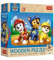 Puzzle drewniane 24 Urocza Psia Ekipa TREFL