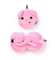 Poduszka podróżna i maska na oczy Świnia Oliver