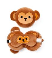 Poduszka podróżna i maska na oczy Małpka