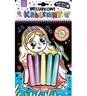 Welurkowe królewny. Dotykaj i koloruj