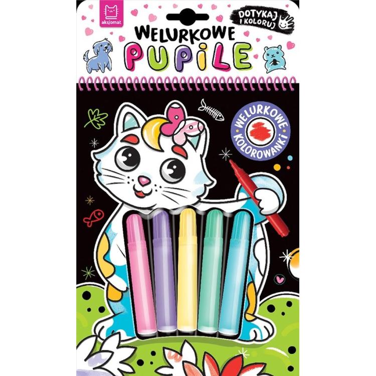 Welurkowe pupile. Dotykaj i koloruj