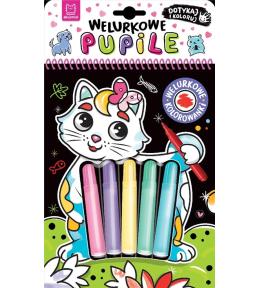 Welurkowe pupile. Dotykaj i koloruj