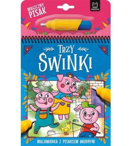 Trzy świnki. Malowanka z pisakiem wodnym